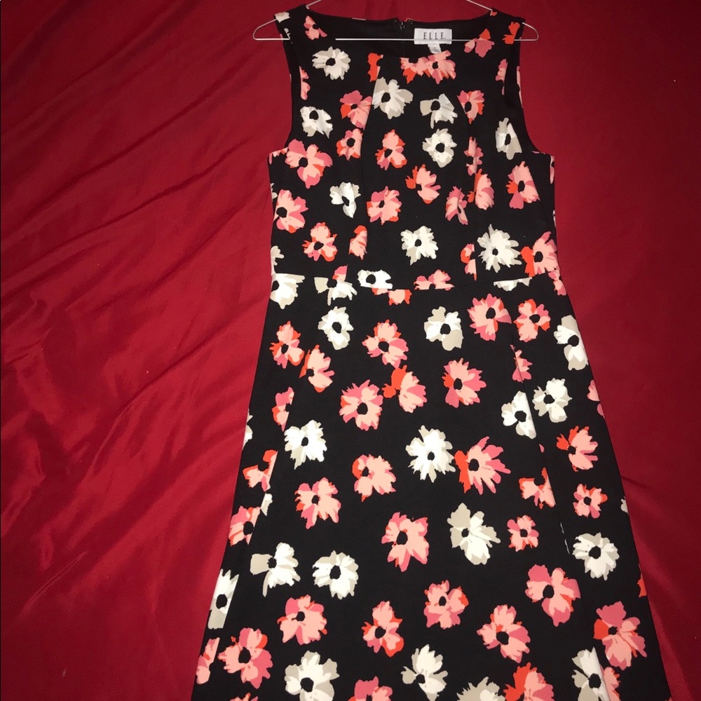 Black and Peach Dress
